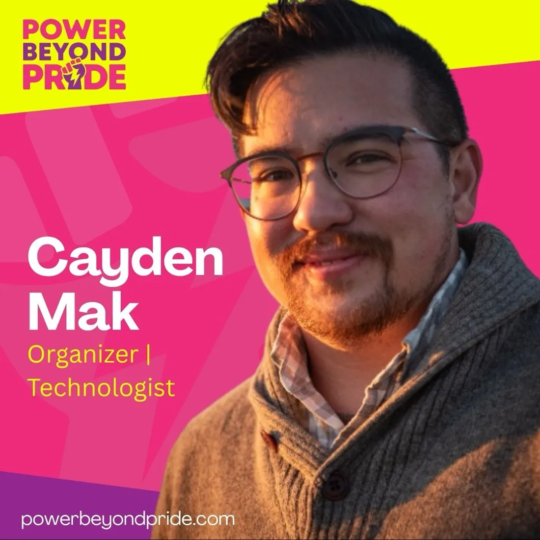 Power Beyond Pride co-hosts Shane Lukas, Mattie Bynum and Hunter at a Pride event